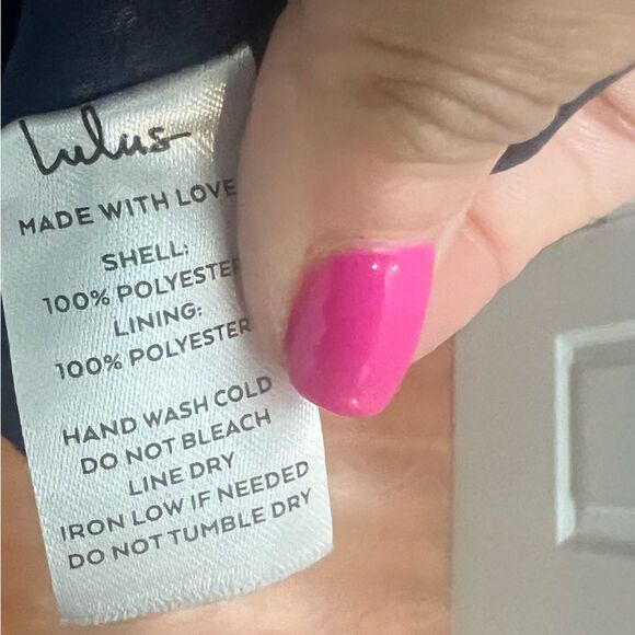 NWT Lulus Navy Blue Paisley Tiered Cutout Midi Dress women's size small - Picture 14 of 15